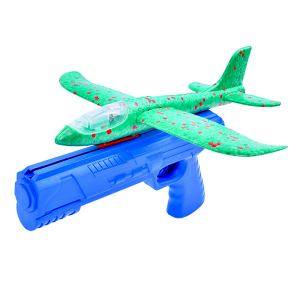 Игровой набор Самолетик на запуске Bambi TD202375(Green) 23 см, со светом