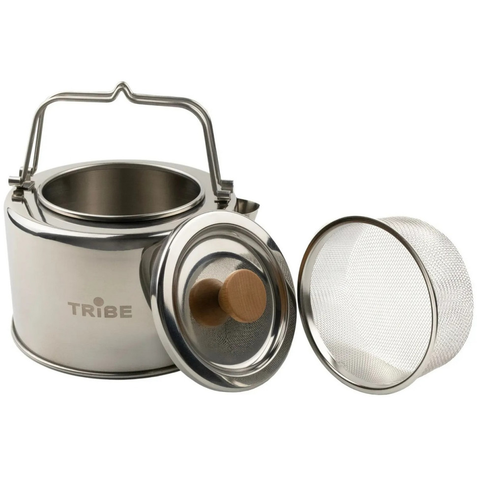 Чайник туристичний Kettle Tribe T-FI-0010-metal 1,2 л, сталь