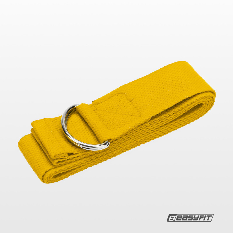 Ремінь для йоги EasyFit EF-1830-Y, жовтий