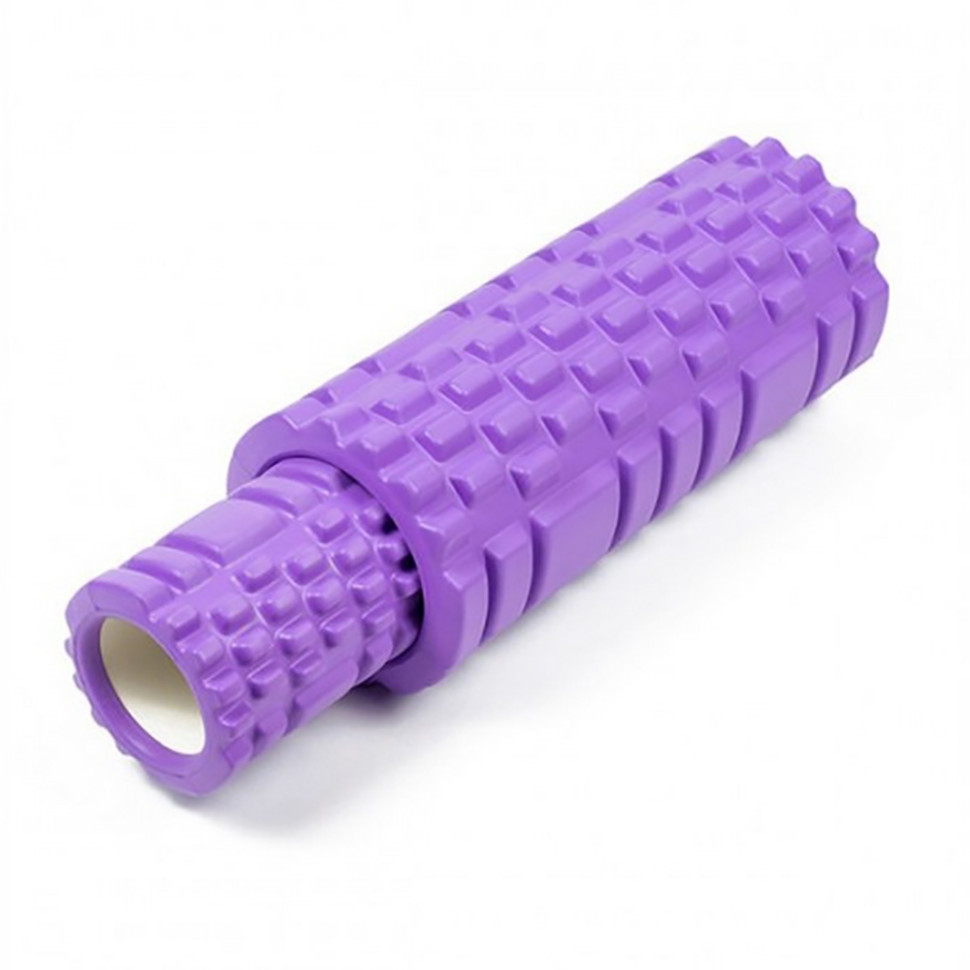 Масажний ролик Grid Roller Double EasyFit EF-7737s-1, 33 см, Фіолетовий
