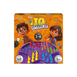 Настольная игра "IQ Шашки" Danko Toys IQCh-01 игровое поле, 48 фишек