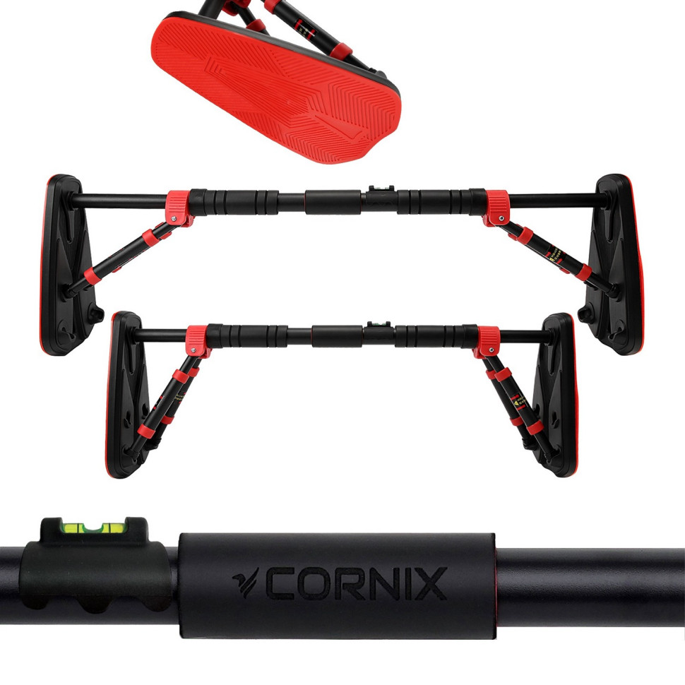 Турник раздвижной Elite+ Cornix XR-0293 Black/Red, размер 65 х 90 см