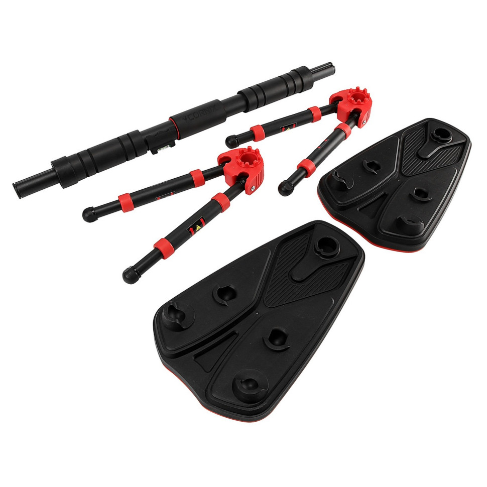 Турник раздвижной Elite+ Cornix XR-0293 Black/Red, размер 65 х 90 см