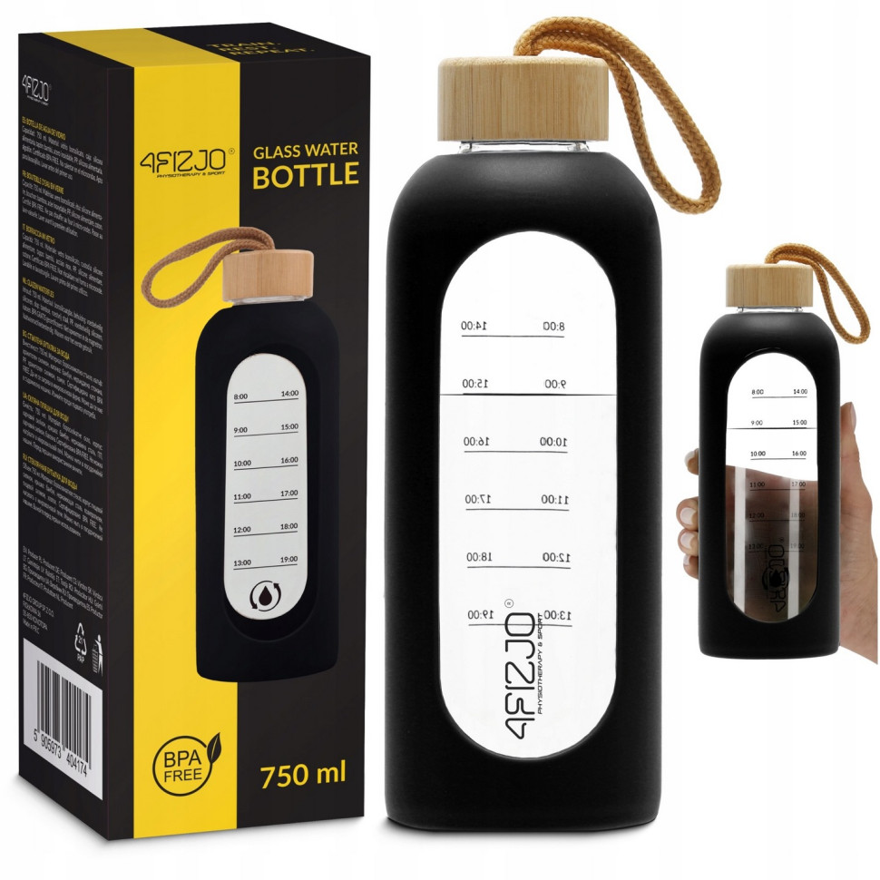 Бутылка для воды спортивная 4FIZJO P-5905973404174 Black 750 мл
