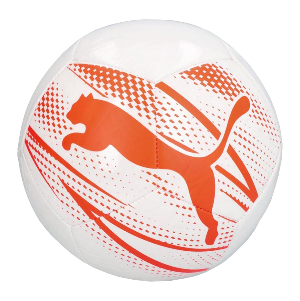 Мяч футбольный ATTACANTO Graphic Puma 084073-17-4 бело-оранжевый № 4