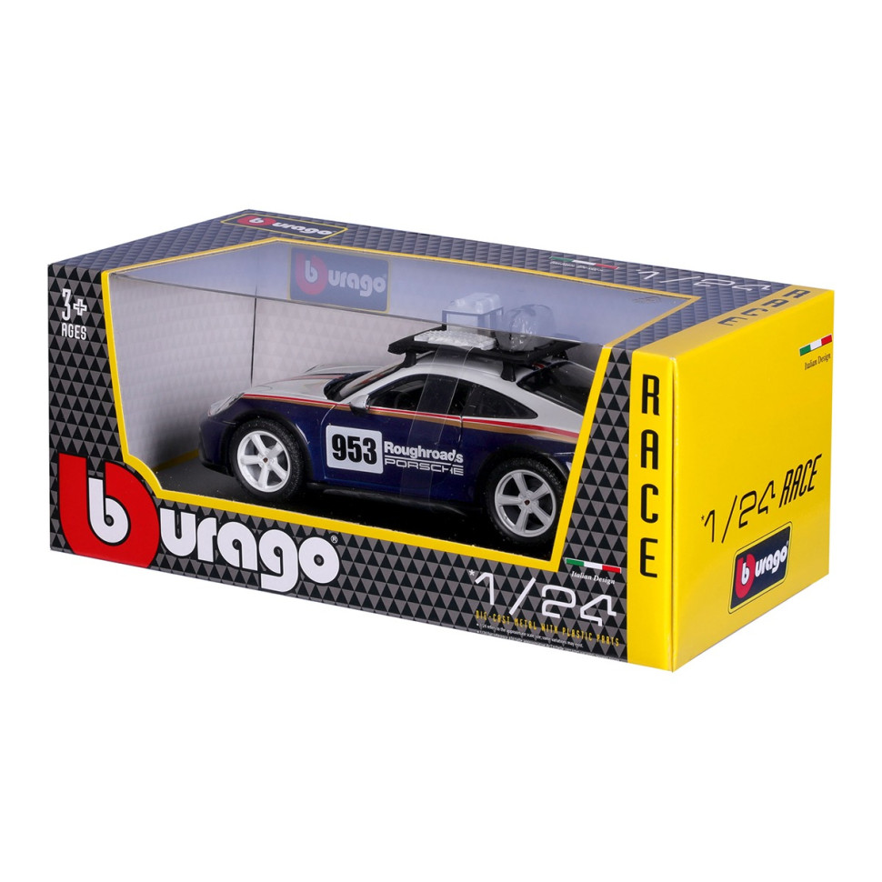 Автомодель спорткар PORSCHE 911 DAKAR Bburago 18-28029 (1:24)
