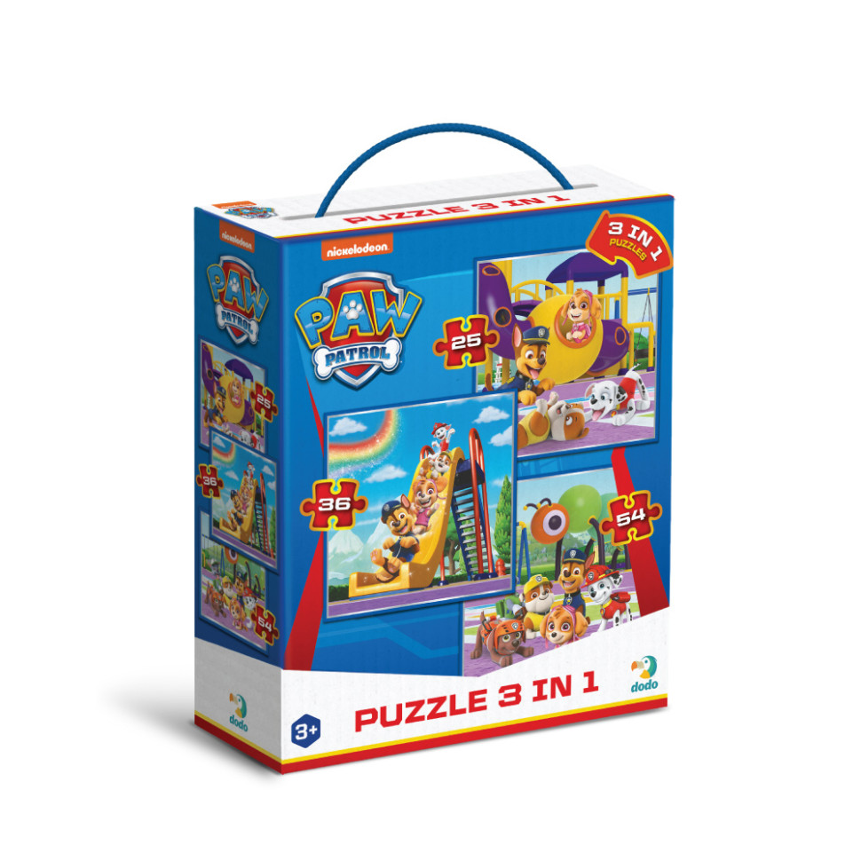 Дитячий пазл Ігровий майданчик Paw Patrol DoDo Toys 200578, 3 в 1