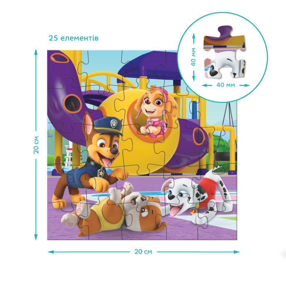 Дитячий пазл Ігровий майданчик Paw Patrol DoDo Toys 200578, 3 в 1