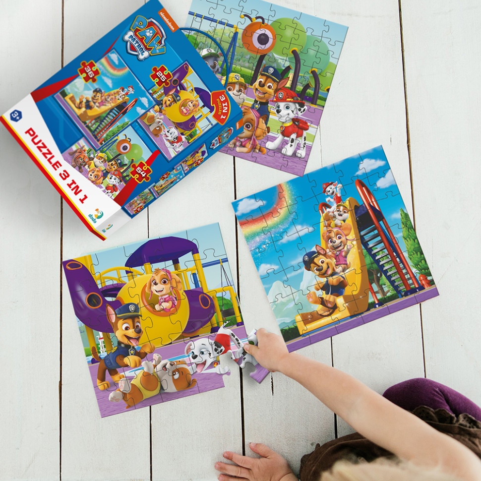 Дитячий пазл Ігровий майданчик Paw Patrol DoDo Toys 200578, 3 в 1