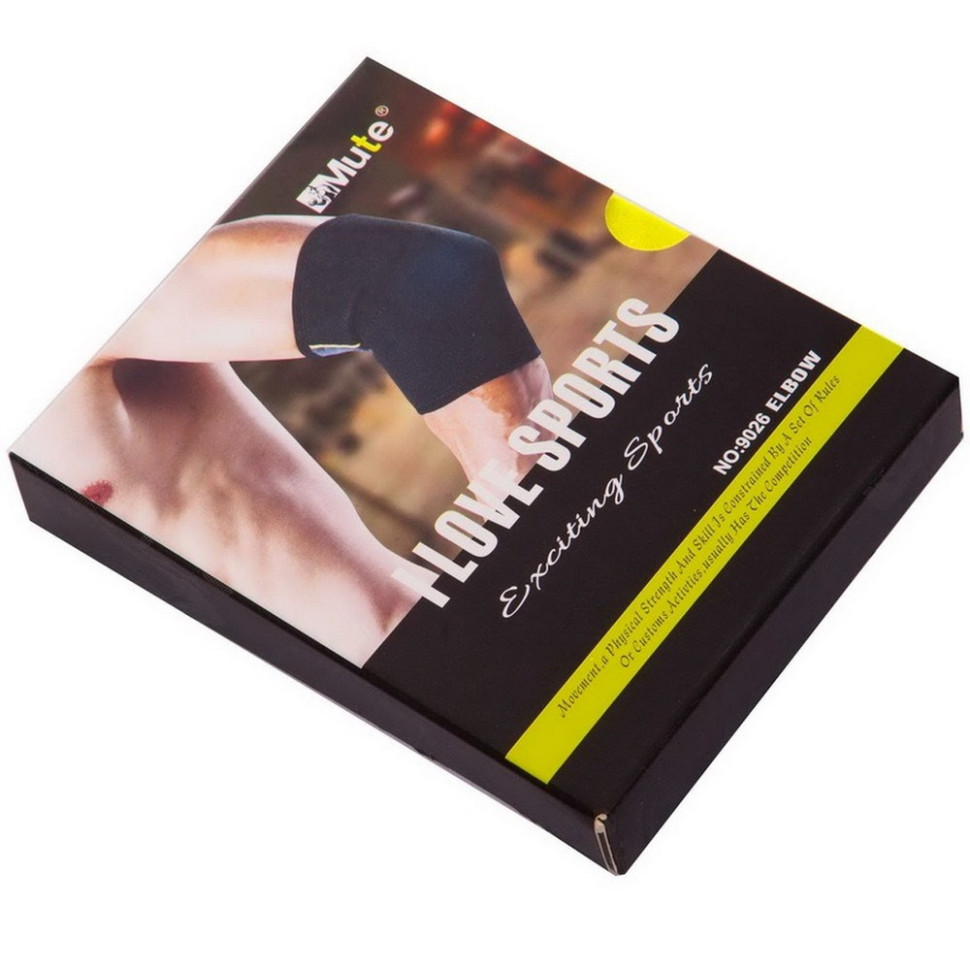 Налокотник эластичный MUTE Gemini Sport GMT-9026 черный