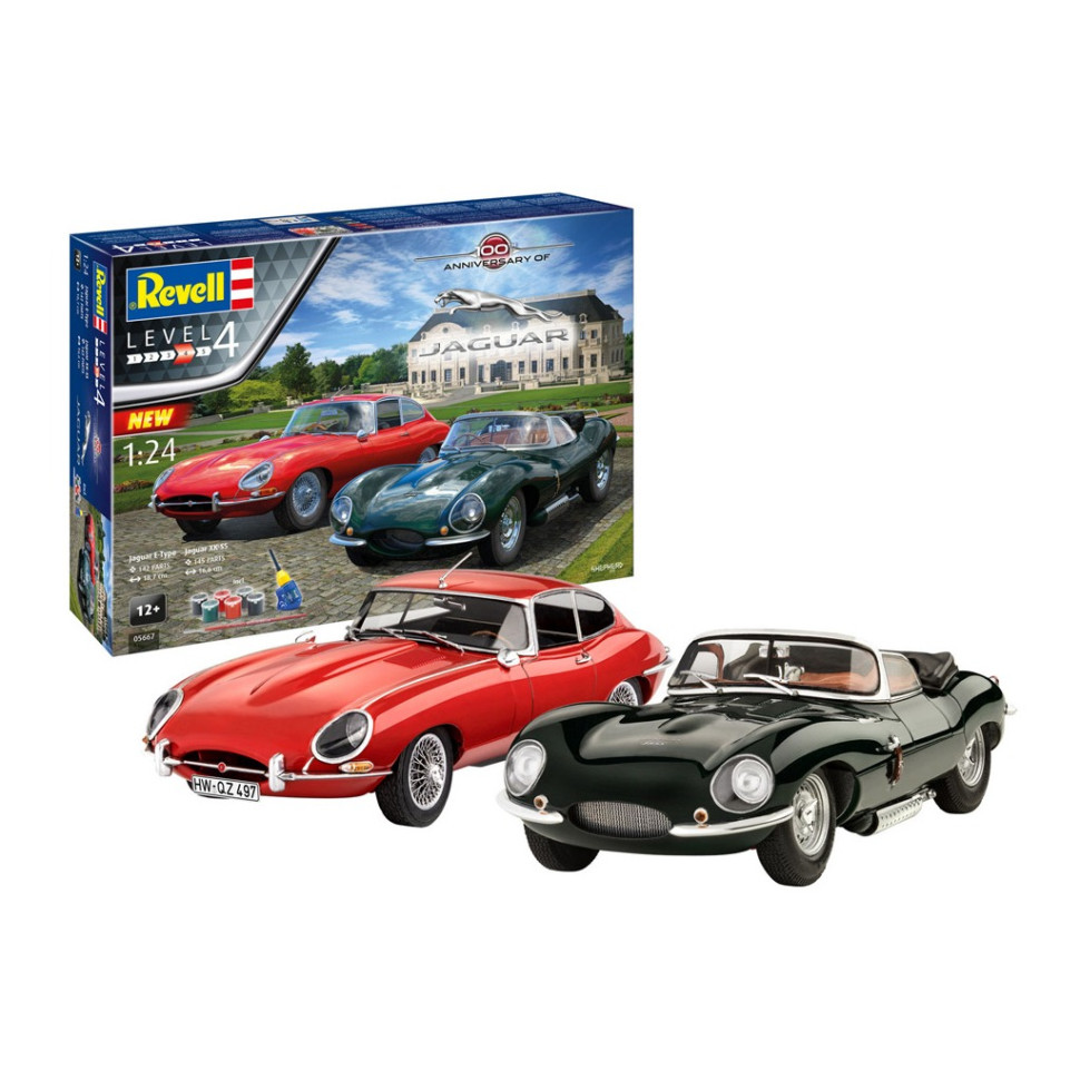 Збірна модель-копія набір До 100 річниці автомобілі Jaguar Revell RVL-05667 рівень 4, 1:24