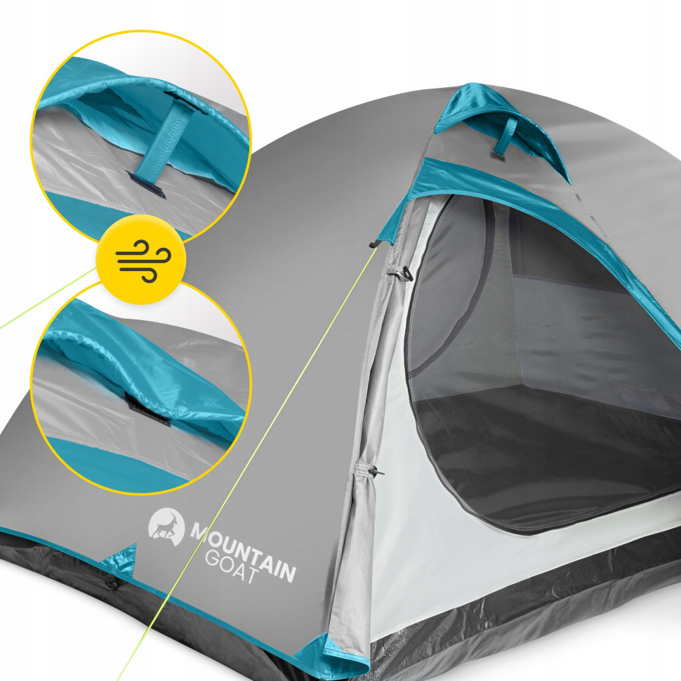 Намет туристичний Prime Duo Mountain Goat P-5905973406550 Grey