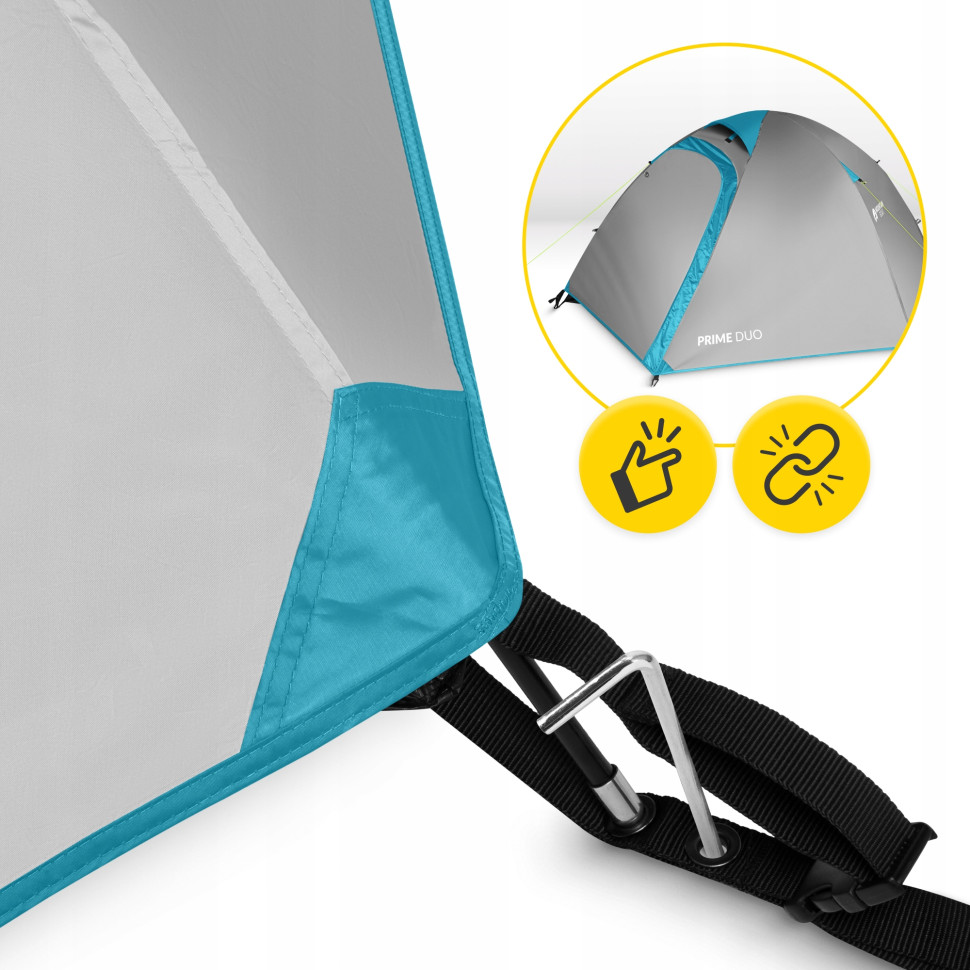 Намет туристичний Prime Duo Mountain Goat P-5905973406550 Grey