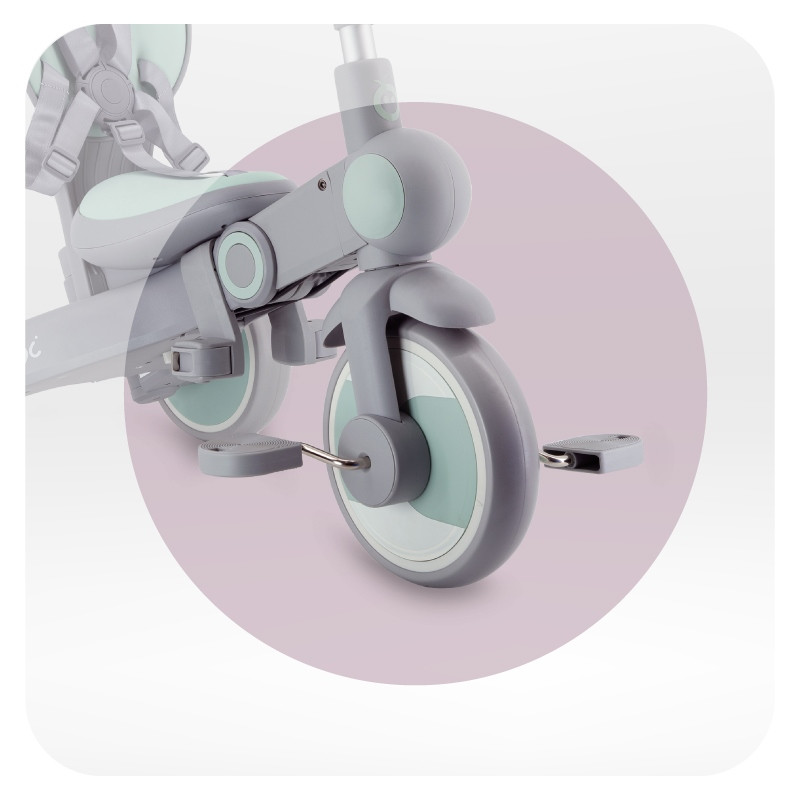 Детский трехколесный велосипед 4 в 1 SOLIVIA MoMi ROTR00018 green