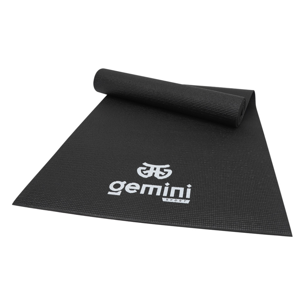 Коврик для фитнеса и йоги Gemini Sport PVCY-6BK 173х61х0,6 см