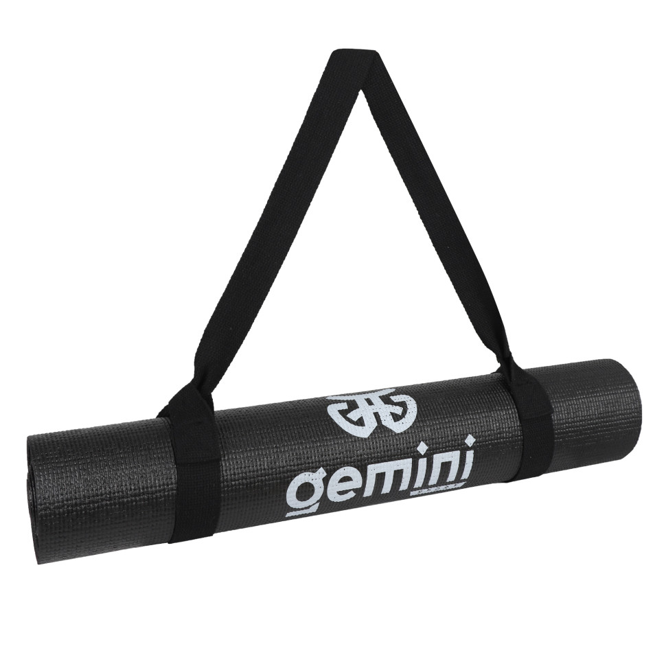 Коврик для фитнеса и йоги Gemini Sport PVCY-6BK 173х61х0,6 см