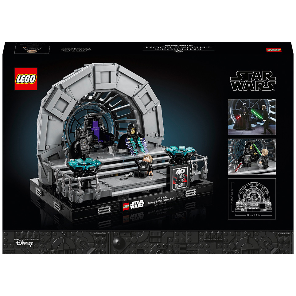 Конструктор LEGO Star Wars™ Диорама: Тронный зал императора 75352, 807 деталей
