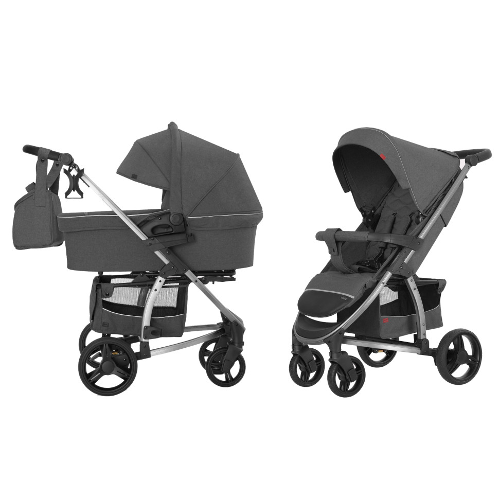 Коляска дитяча універсальна 2в1 CARRELLO Vista CRL-6501/1 Steel Grey