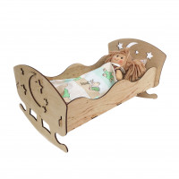 Кроватка для кукол, фанера 172311