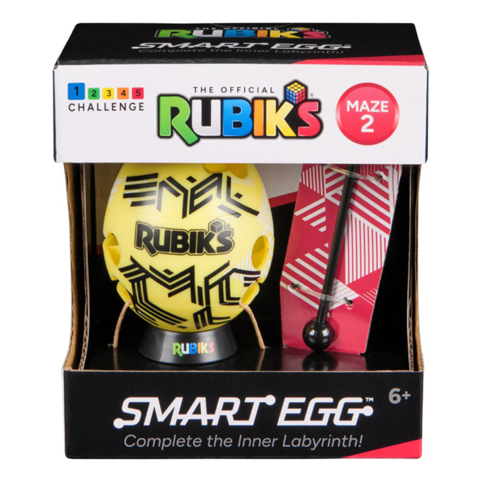 Розвиваюча Головоломка Смарт-яйце Rubik's 6071681(Yellow) паличка, підставка