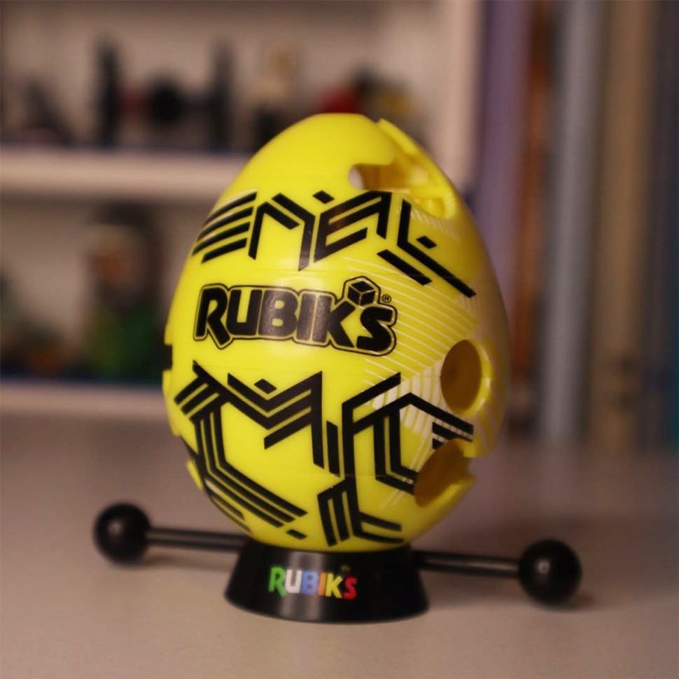 Розвиваюча Головоломка Смарт-яйце Rubik's 6071681(Yellow) паличка, підставка