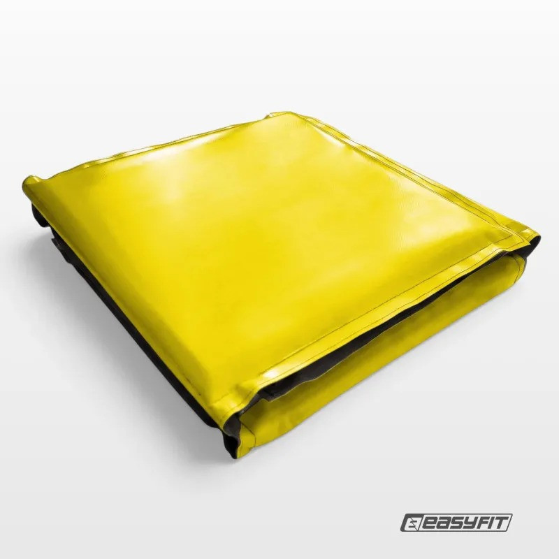 Кросс-мат спортивный для прыжков EasyFit EF-mat-Y, складной, желтый