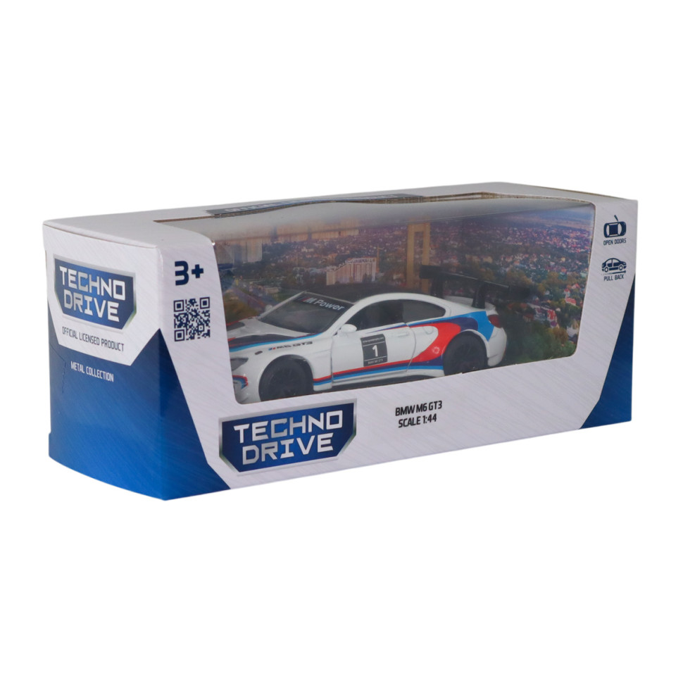 Дитяча автомодель BMW M6 GT3 TechnoDrive 250408 масштаб 1:44