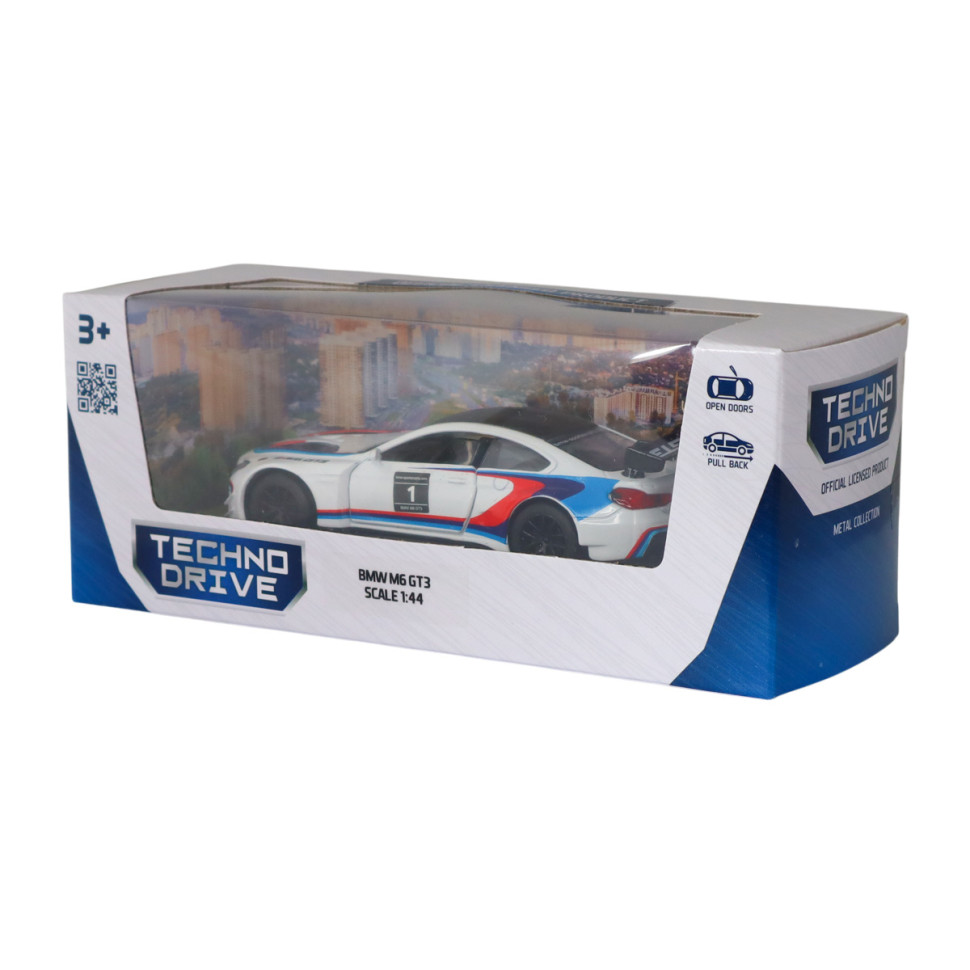 Дитяча автомодель BMW M6 GT3 TechnoDrive 250408 масштаб 1:44
