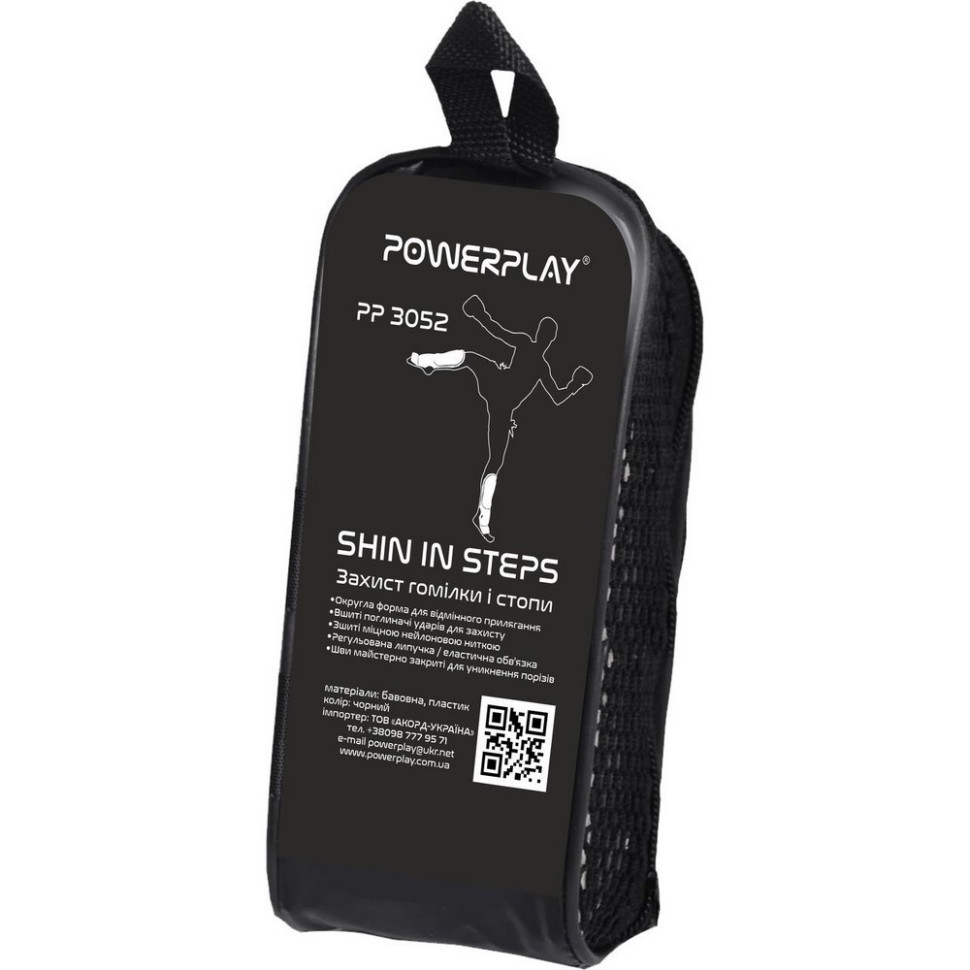 Захист гомілки і стопи 3052 PowerPlay PP_3052_M_Black_Red, розмір M