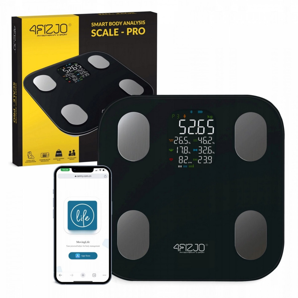 Ваги підлогові аналітичні Pro 4FIZJO P-5905973404051 до 180 кг