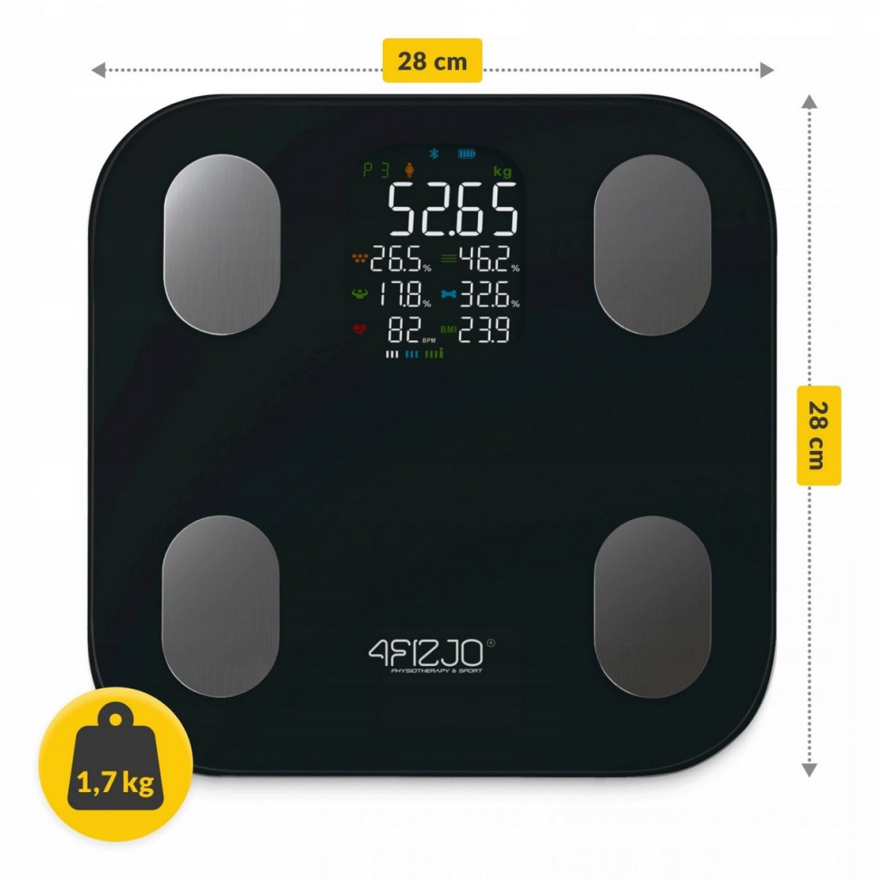 Ваги підлогові аналітичні Pro 4FIZJO P-5905973404051 до 180 кг