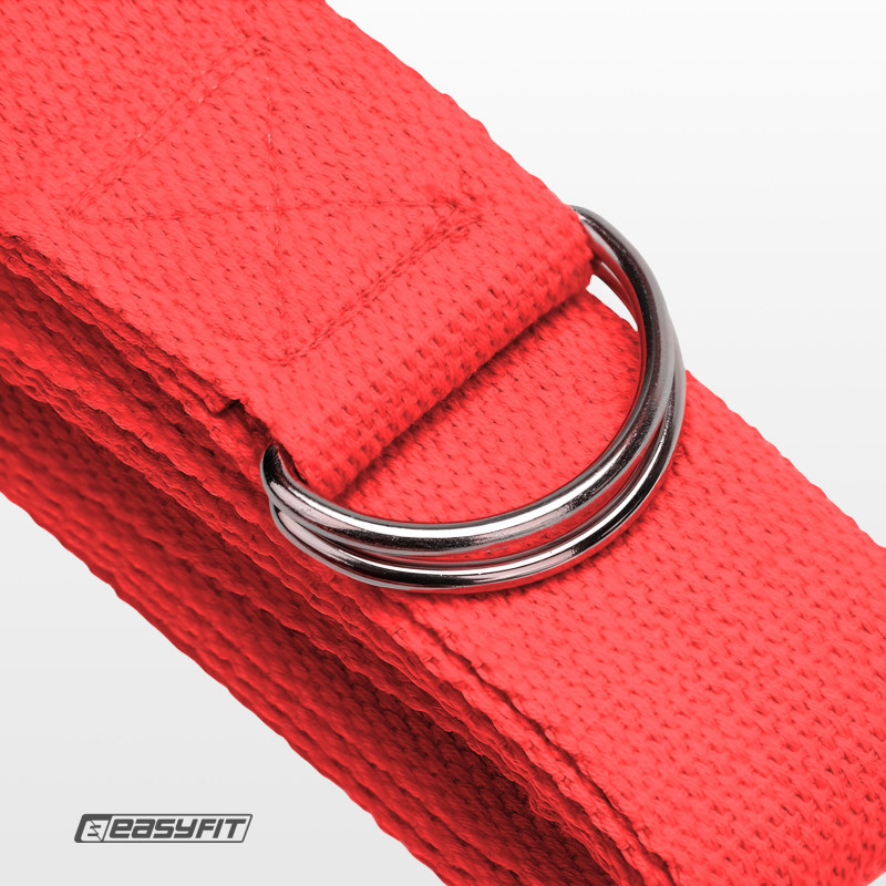 Ремінь для йоги EasyFit EF-1830-R, червоний