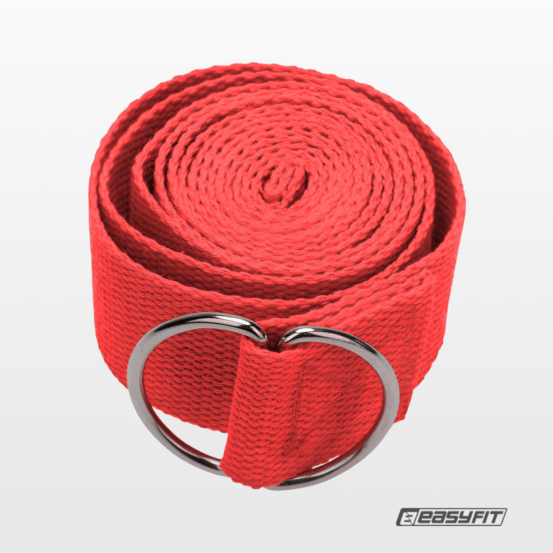 Ремінь для йоги EasyFit EF-1830-R, червоний