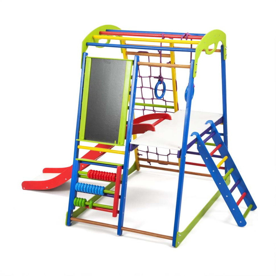 Детский спортивный комплекс SportBaby SportWood  Plus 3 для дома 