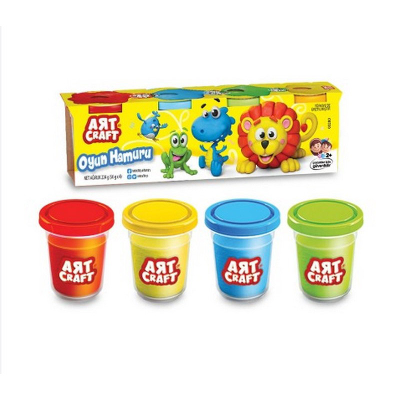 Набор для творчества тесто для лепки 4 цвета Dede 03281DD 448 грамм