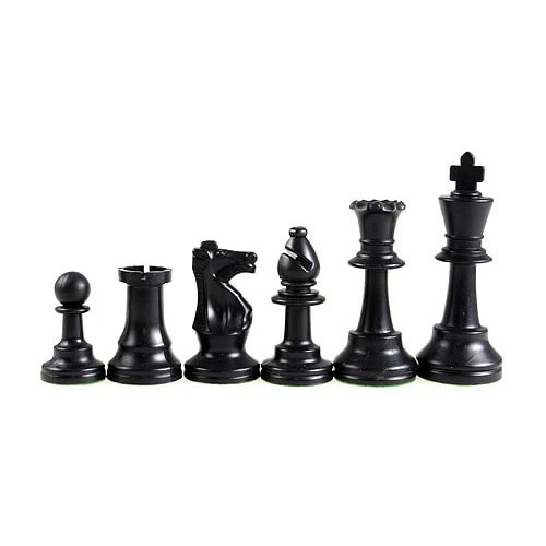 Шахматные фигуры Стаунтон пластик Shachqueen E211 с утяжелителем 97 мм