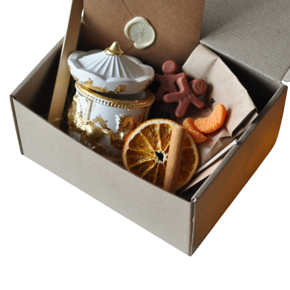 Новорічний набір для створення свічки «Карусель» M SP2464 на одну свічку