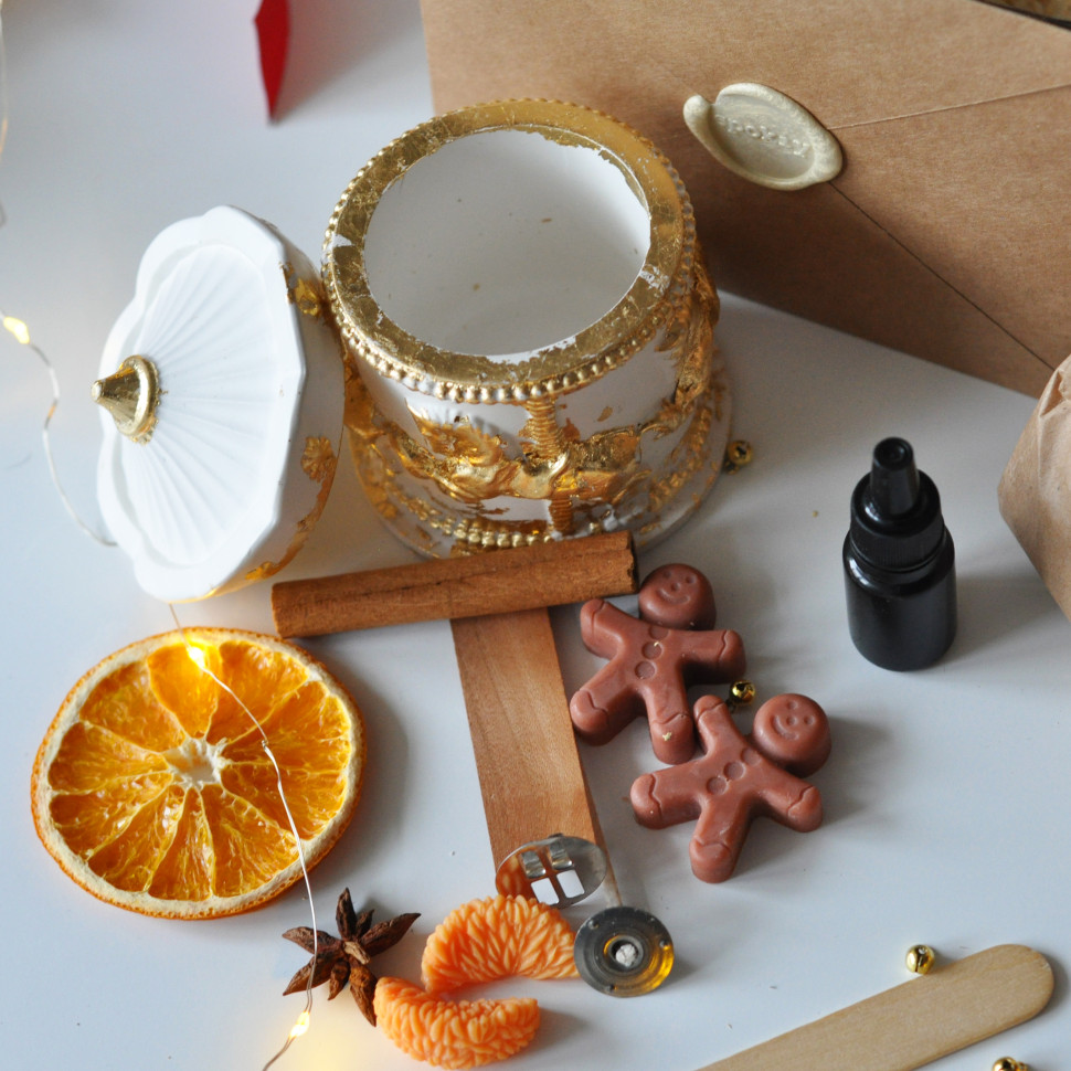 Новорічний набір для створення свічки «Карусель» M SP2464 на одну свічку