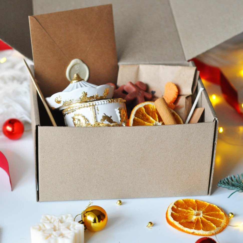 Новорічний набір для створення свічки «Карусель» M SP2464 на одну свічку