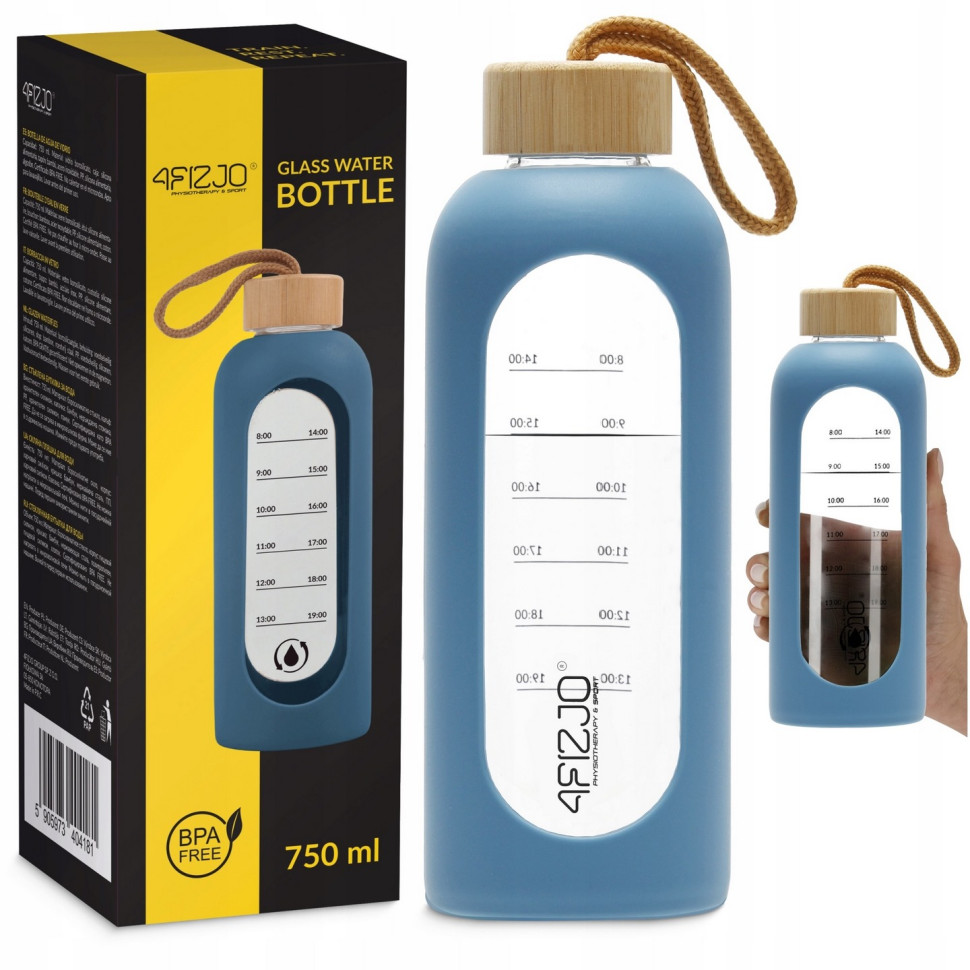 Пляшка для води спортивна 4FIZJO P-5905973404181 Blue 750 мл