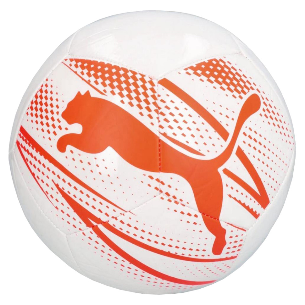 Мяч футбольный ATTACANTO Graphic Puma 084073-17-5 бело-оранжевый № 5