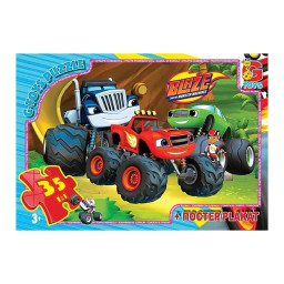 Пазл детский "Blaze" Блейз G-Toys ZE017, 35 элементов Пазл детский "Blaze" Блейз G-Toys ZE017, 35 элементов