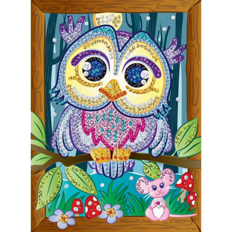 Набір для творчості Sequin Art SMOOGLES Сова SA1812