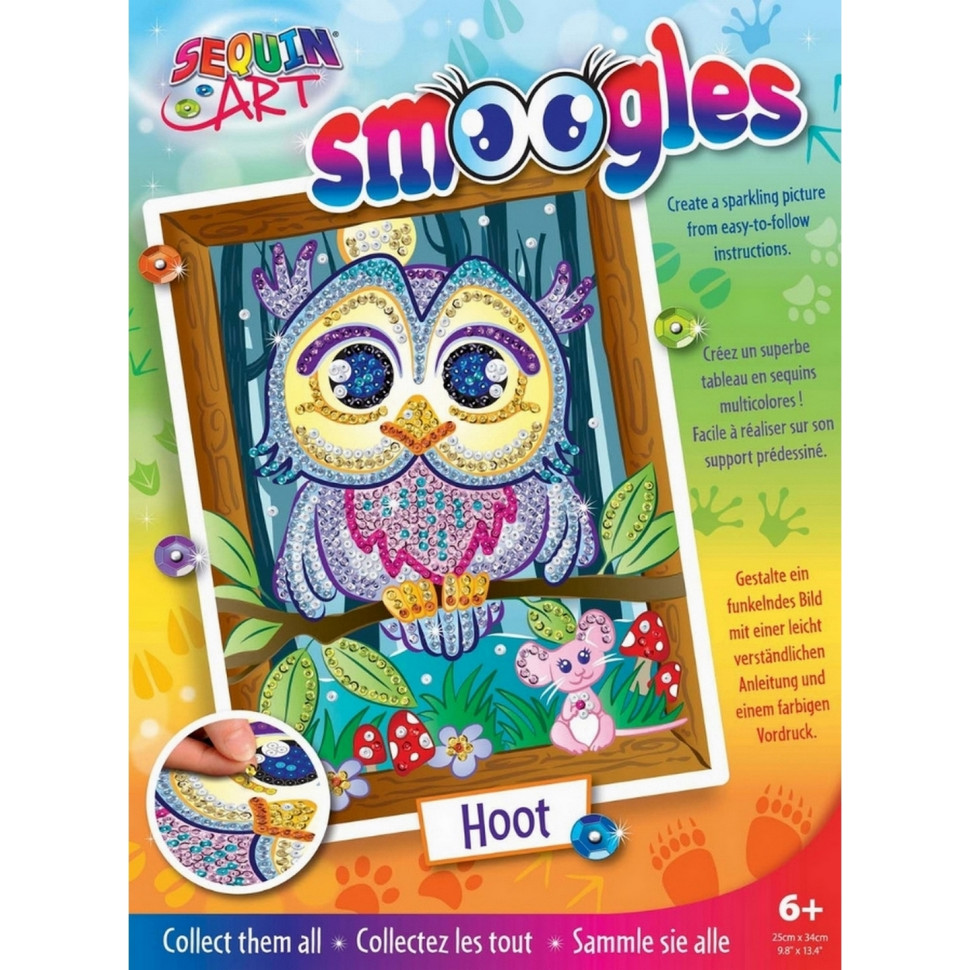 Набір для творчості Sequin Art SMOOGLES Сова SA1812