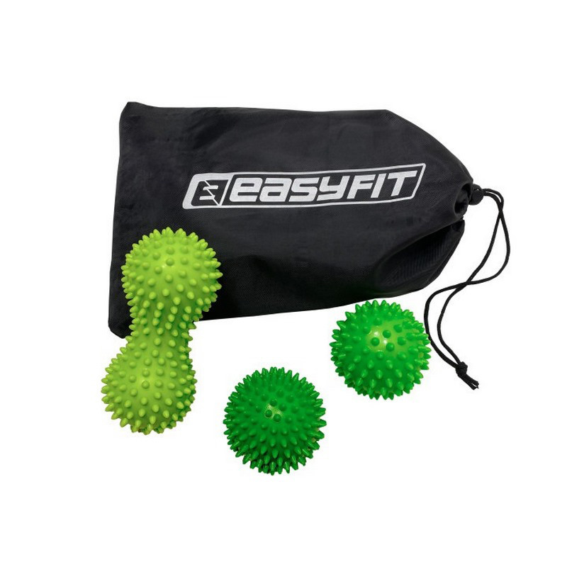 Набір для масажу і МФР PVC Set-3 EasyFit EF-7084 в сумочці, в наборі 3 штуки