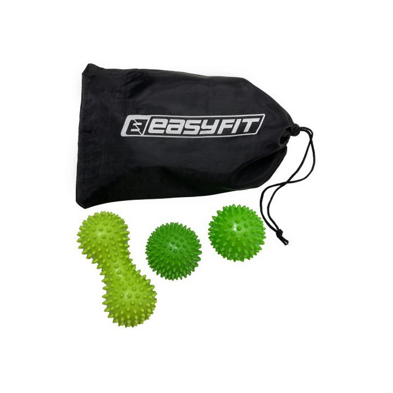 Набір для масажу і МФР PVC Set-3 EasyFit EF-7084 в сумочці, в наборі 3 штуки