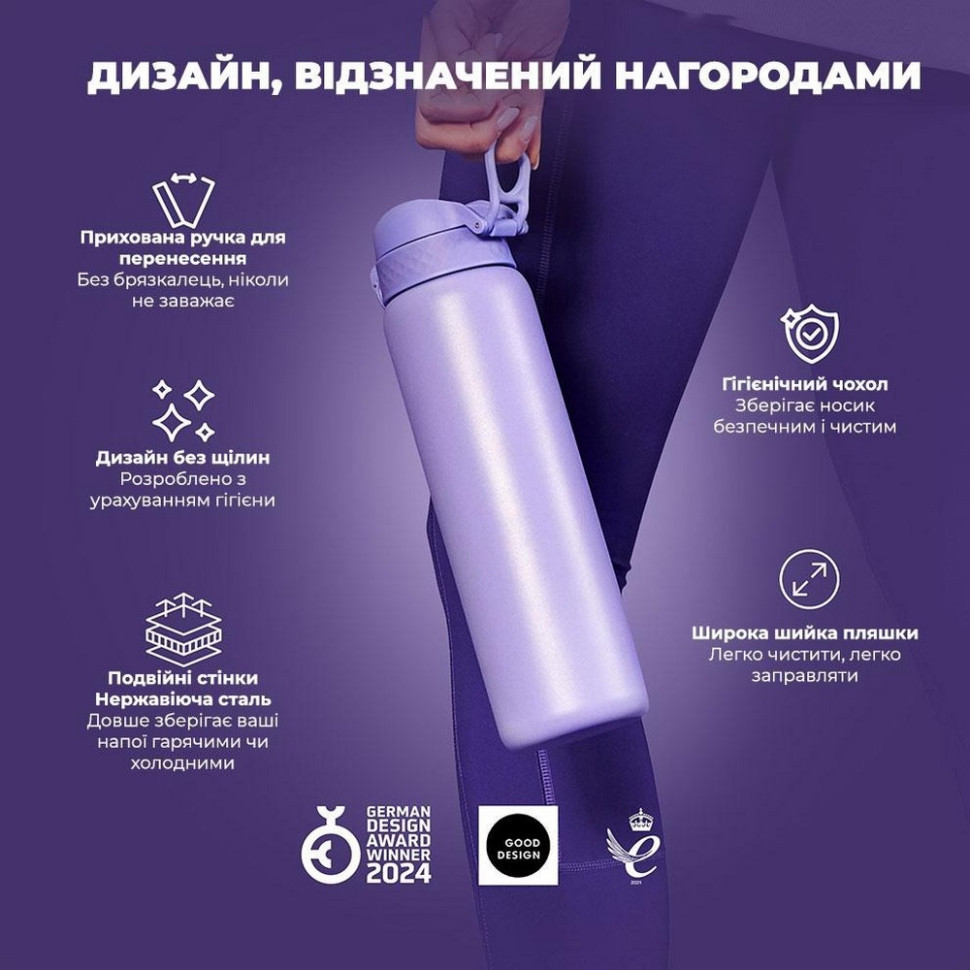Пляшка для води вакуумна Vacuum Insulated ION8 I8TS1000PERI 920 мл, Periwinkle