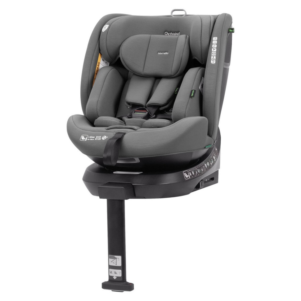 Автокрісло дитяче Octopus CARRELLO CRL-16002 Seashell Grey, i-Size 40-150 см, ISOFIX