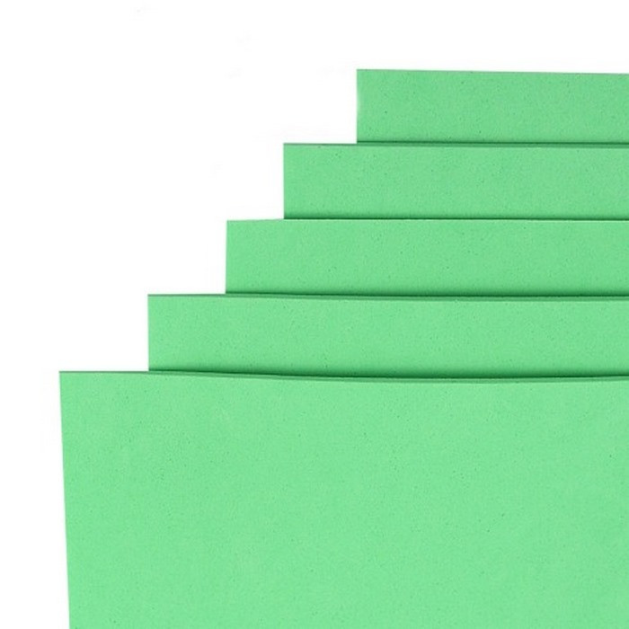 Фоаміран для творчості А4 Bambi 15A4-1080 салатовий 1,5 мм, 10 аркушів