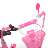 Велосипед дитячий PROF1 Y1411-1 14 дюймів, рожевий 